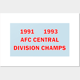 Houston Oilers 1991 1993 AFC Central Division Champs Posters and Art